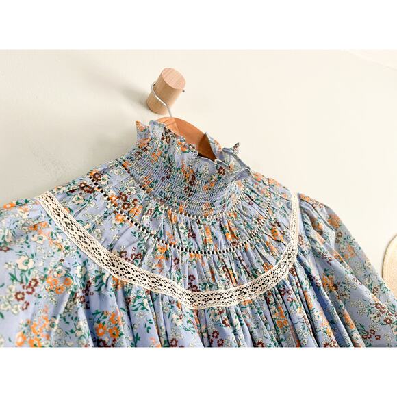 Hunter Bell | NWT Ryan Dress Ditsy Blue Floral | Sz XS - Picture 5 of 11